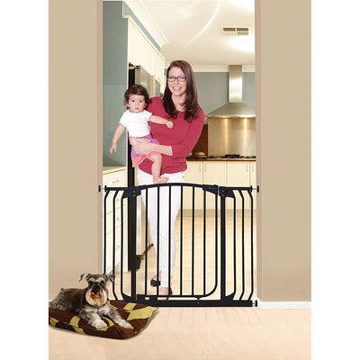 Dreambaby L798B Chelsea 38 to 46 Inch Auto-Close Baby Pet Safety Gate, Black - VMInnovations