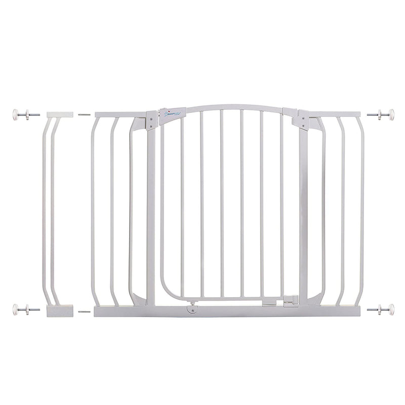Dreambaby L798W Chelsea 38 to 46 Inch Auto-Close Baby Pet Safety Gate, White