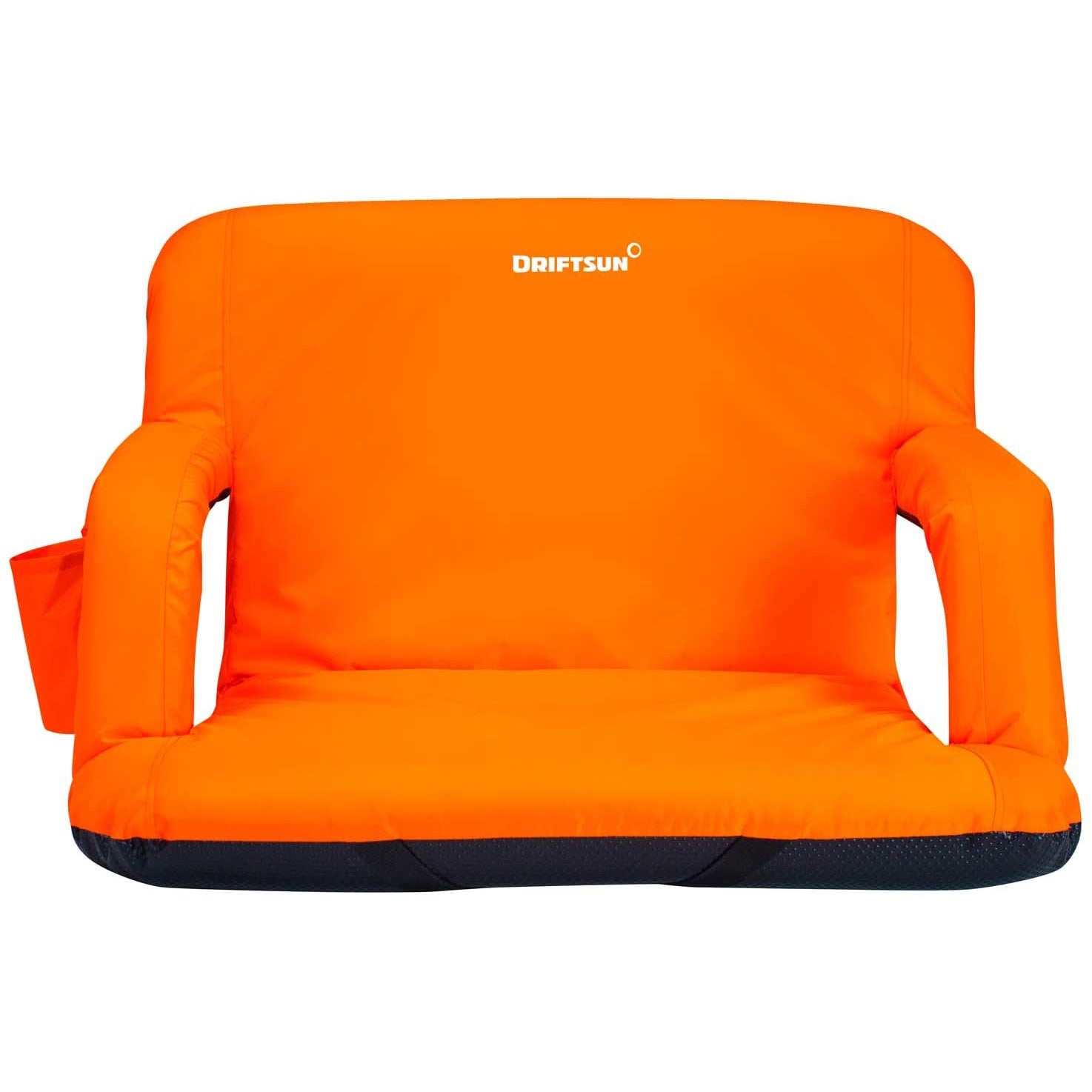 Driftsun Padded Extra Wide Reclining Stadium Seat Chair, Orange (Open Box)