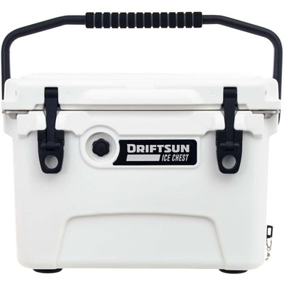 Driftsun Portable 20 Quart Insulated Hardside Ice Chest Cooler, White (Used)
