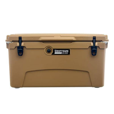 Driftsun Portable 75 Quart Insulated Hardside Ice Chest Cooler, Tan (For Parts)