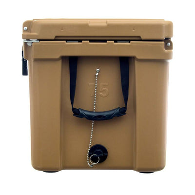 Driftsun Portable 75 Quart Insulated Hardside Ice Chest Cooler, Tan (For Parts)
