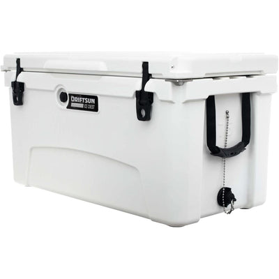 Driftsun 75 Quart Heavy Duty Insulated Rotomolded Cooler, White (Open Box)