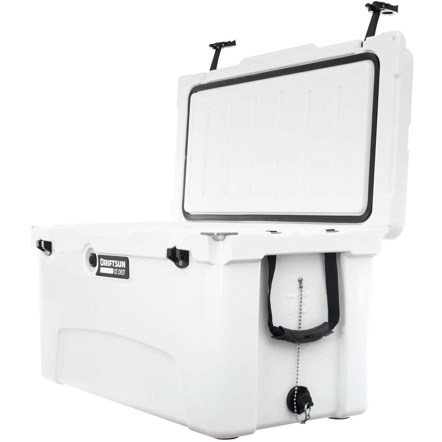 Driftsun 75 Quart Heavy Duty Insulated Rotomolded Cooler, White (Open Box)