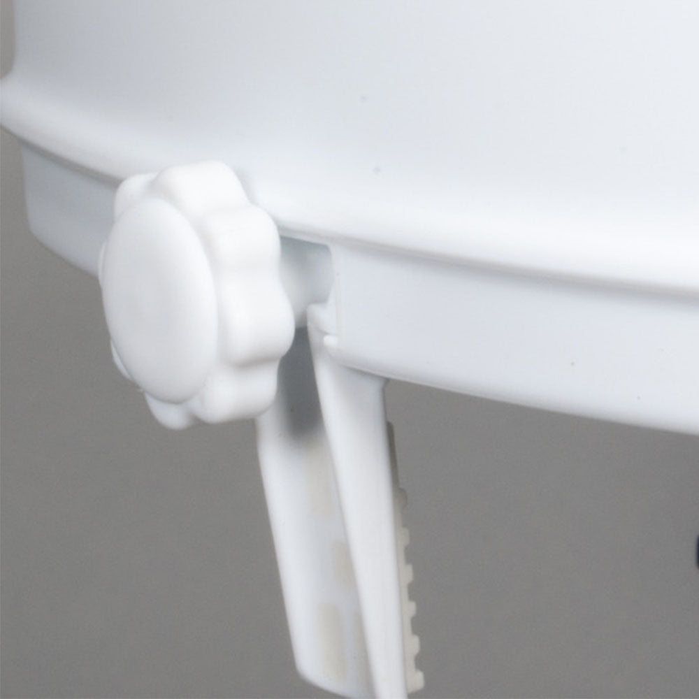Drive Medical Raised Bathroom Toilet Seat w/ Locking Mechanism, White (Open Box) - VMInnovations