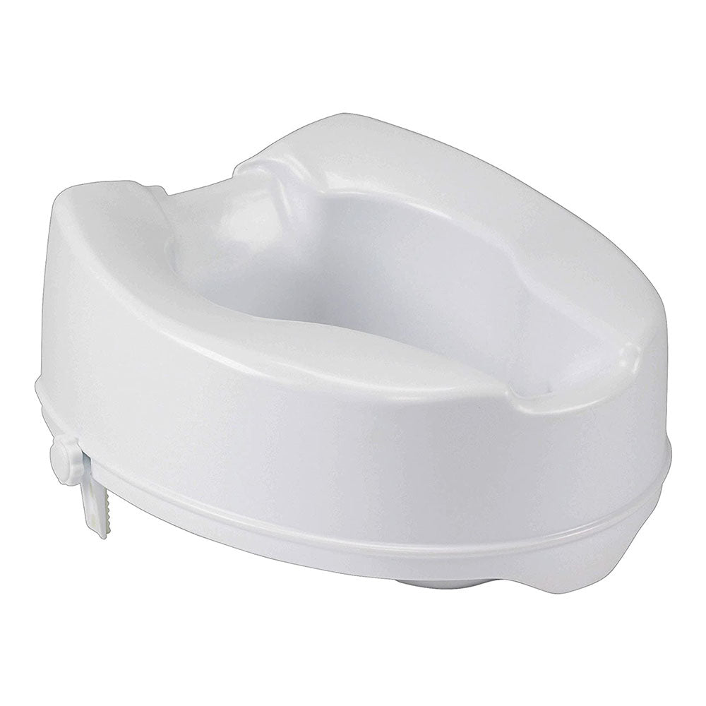 Drive Medical Raised Bathroom Toilet Seat w/ Locking Mechanism, White (Open Box) - VMInnovations