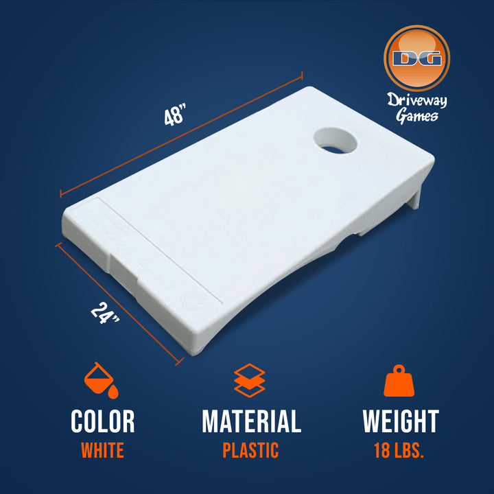 Driveway Games All Weather Corntoss Cornhole Bean Bag Toss Game White (Open Box) - VMInnovations