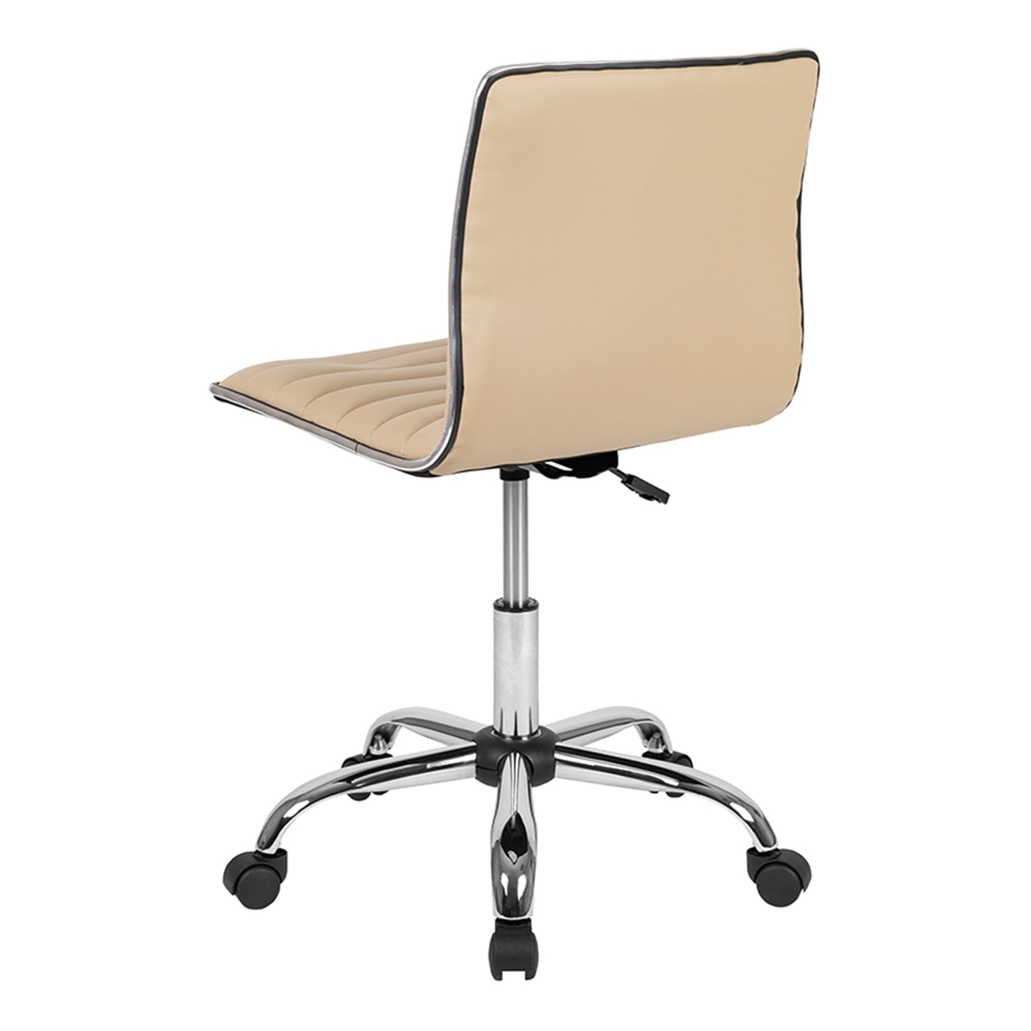 Flash Furniture Swivel Foam Molded Seat Dual Wheel Casters Chair, Tan (Used)