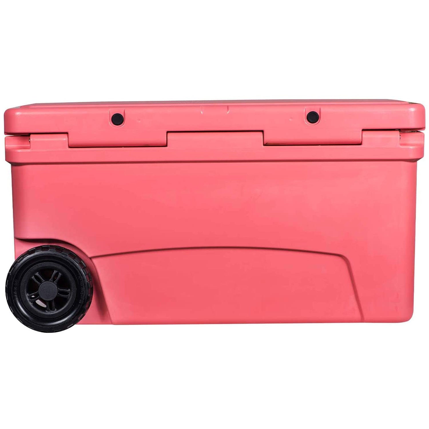 Driftsun 70 Quart Rolling Insulated Rotomolded Cooler Chest, Coral (Open Box)