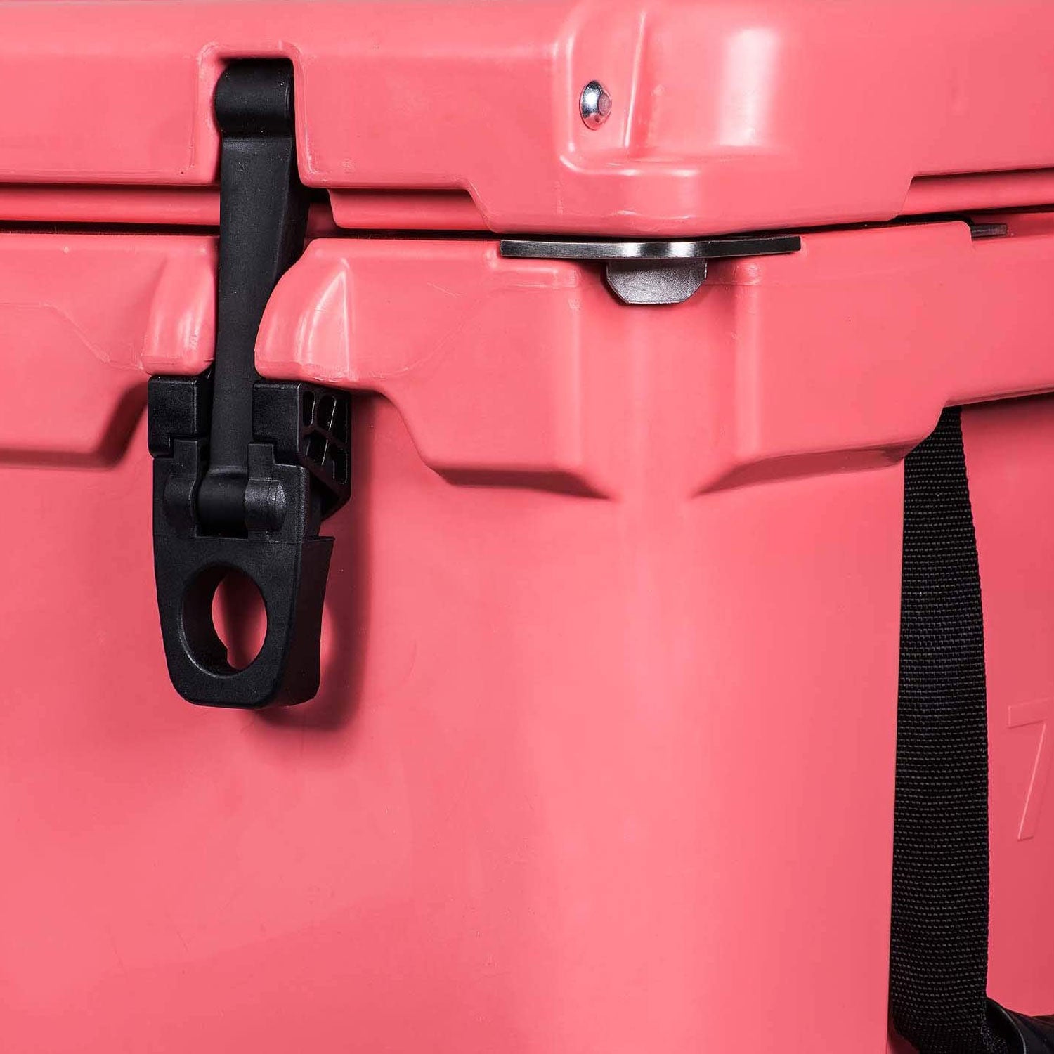 Driftsun 70 Quart Rolling Insulated Rotomolded Cooler Chest, Coral (Open Box)