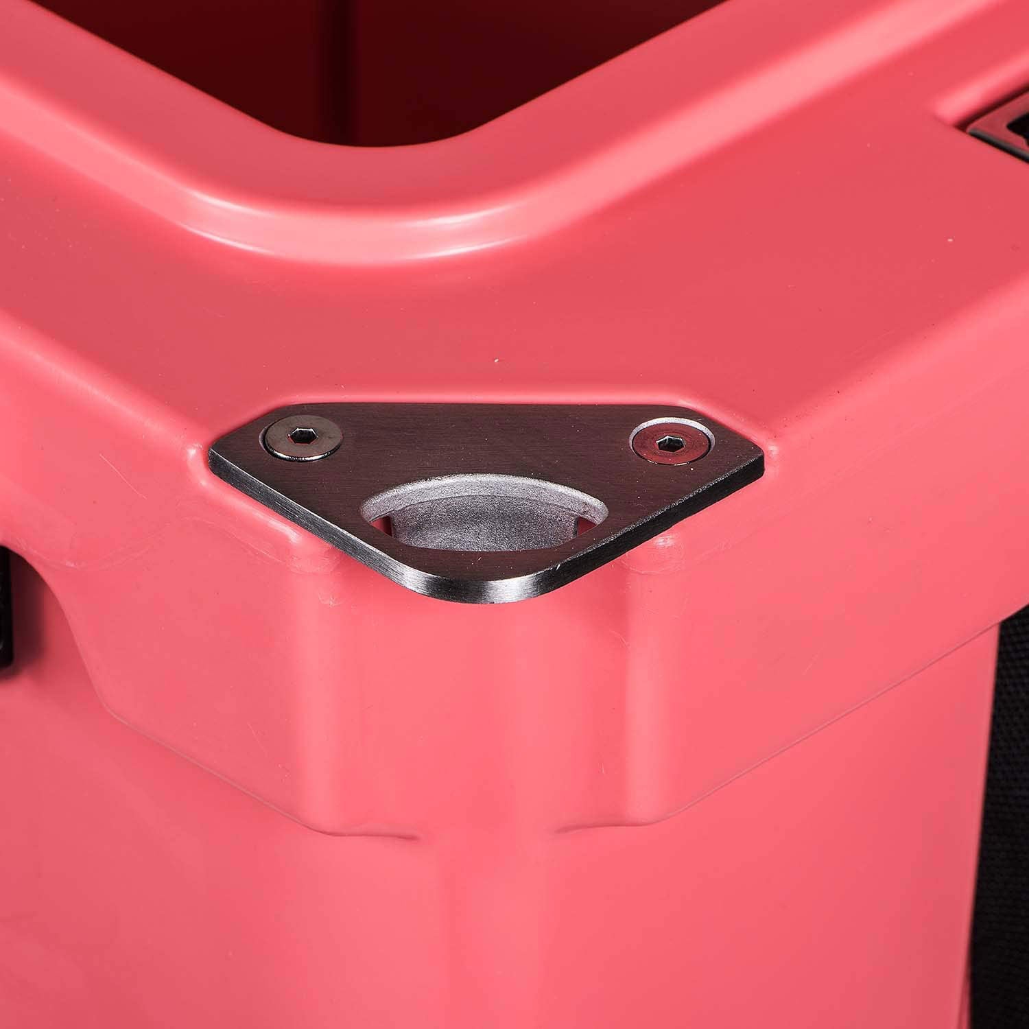 Driftsun 70 Quart Rolling Insulated Rotomolded Cooler Chest, Coral (Open Box)
