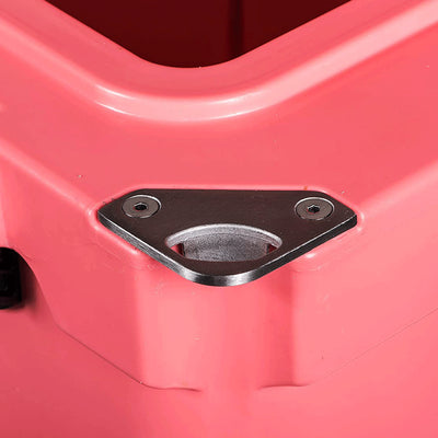 Driftsun Portable 75 Quart Insulated Hardside Ice Chest Cooler, Coral (Open Box)