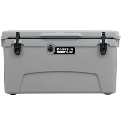 Driftsun 75 Quart Portable Insulated Rotomolded Cooler Chest, Grey (For Parts)