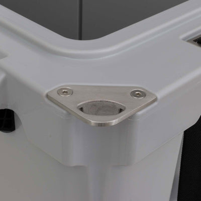 Driftsun 75 Quart Portable Insulated Rotomolded Cooler Chest, Grey (For Parts)