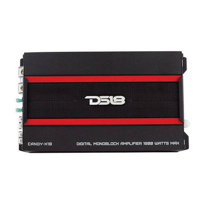 DS18 CANDY X1B Class D 1800 Watt MAX, 1/2/4 Ohm Car Audio Digital Mono Amplifier