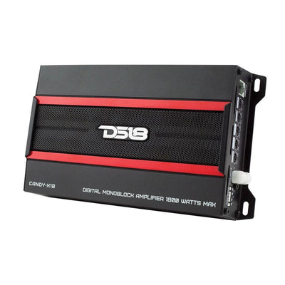 DS18 CANDY X1B Class D 1800 Watt MAX, 1/2/4 Ohm Car Audio Digital Mono Amplifier