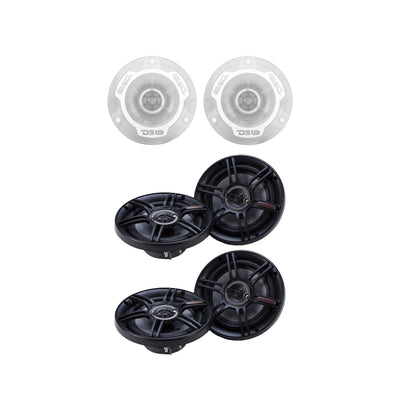 DS18 PRO TW1L 240 Watt Super Bullet Tweeter Pair with 2 Pairs of 300W Speakers - VMInnovations