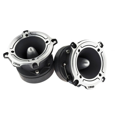 DS18 PRO 1" 350W Bullet Tweeter, Pair w/ Crunch 300W 6.5" Speakers (2 Pair)