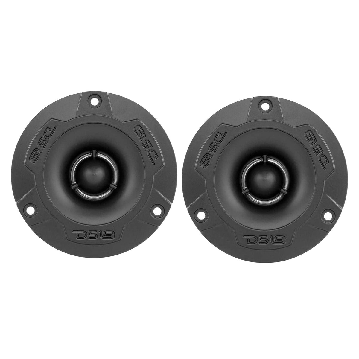 DS18 240 Watt Aluminum Bullet Tweeter Pair Bundle with 2 Pairs of 6.5" Speakers