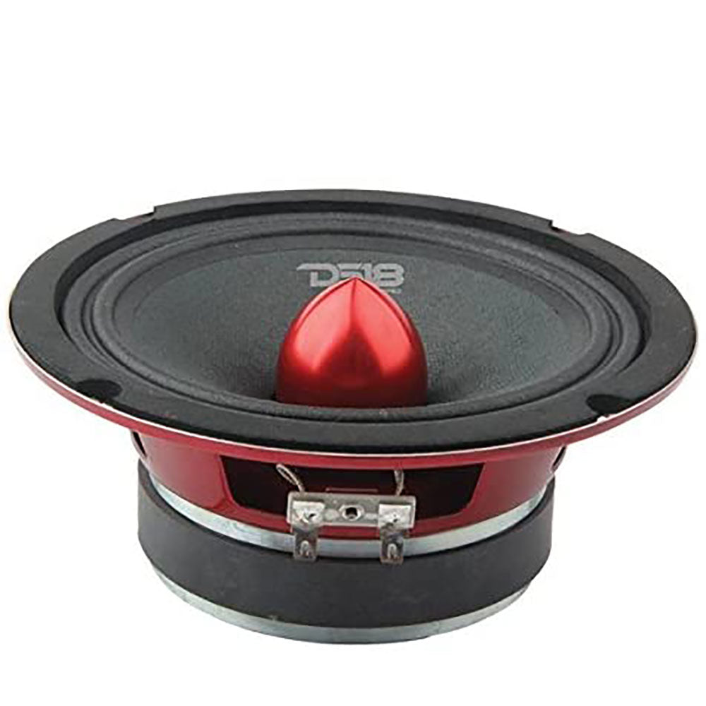 DS18 Pro X 6.5" 500W Car Speaker (2 Pack) w/Audiopipe 3.75" Bullet Tweeter, Pair