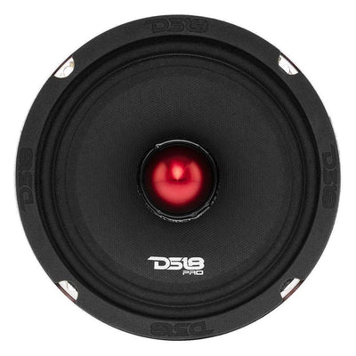 DS18 DS18-PRO-X6BM Pro X 6.5" 500W  8 Ohm Mid Range Car Loudspeaker with Bullet