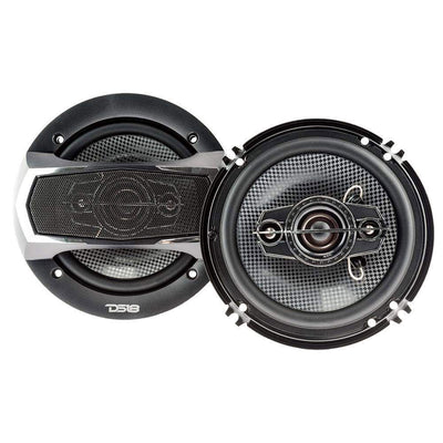 DS18 SELECT 6.5" 4 Way Car Speaker, Pair w/Audiopipe 3.75" Bullet Tweeter, Pair