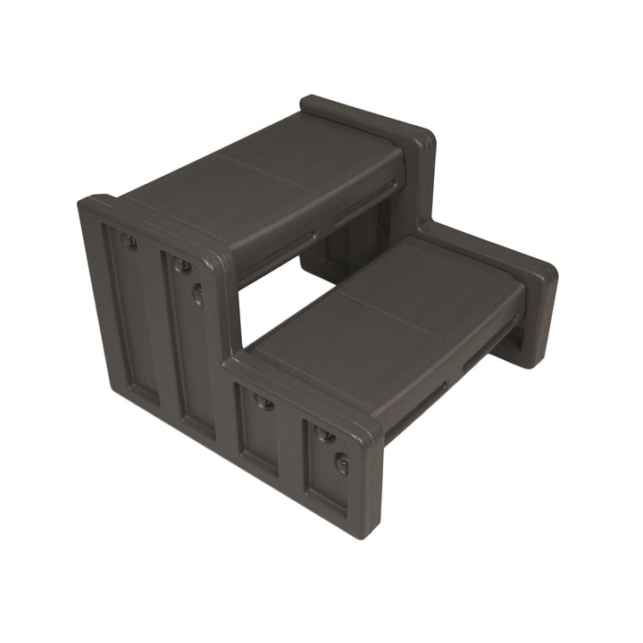 Vinyl Works 22 Inch Junior Resin Home Spa and Hot Tub Steps, Mocha (Used) - VMInnovations