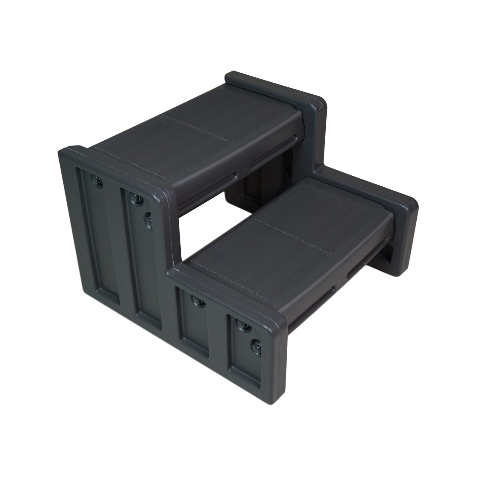 Vinyl Works 22 Inch Junior Resin Multi Purpose Home Spa and Hot Tub Steps, Black - VMInnovations