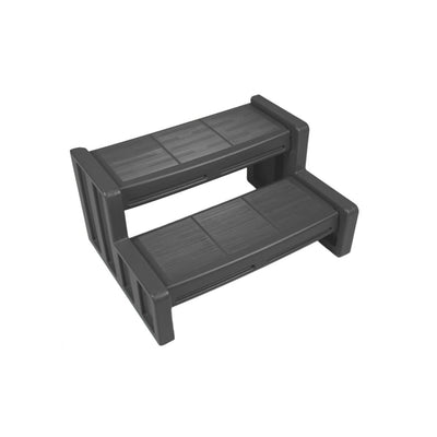 Vinyl Works 29 Inch Deluxe Resin Home Spa and Hot Tub Steps, Gray (For Parts)