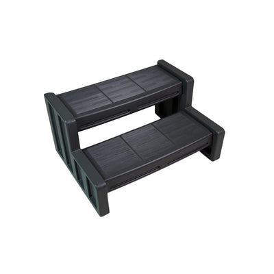 Vinyl Works 29 Inch Deluxe Resin Multi Purpose Hot Tub Steps, Black (For Parts)