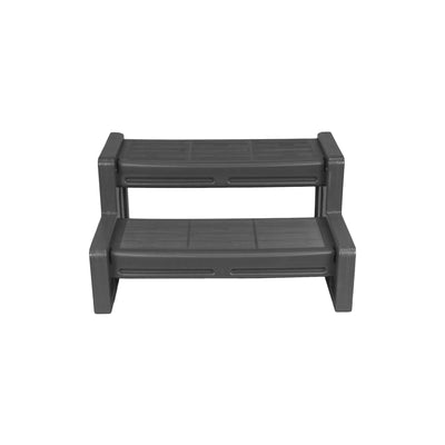 Vinyl Works 29 Inch Deluxe Resin Home Spa and Hot Tub Steps, Gray (For Parts)