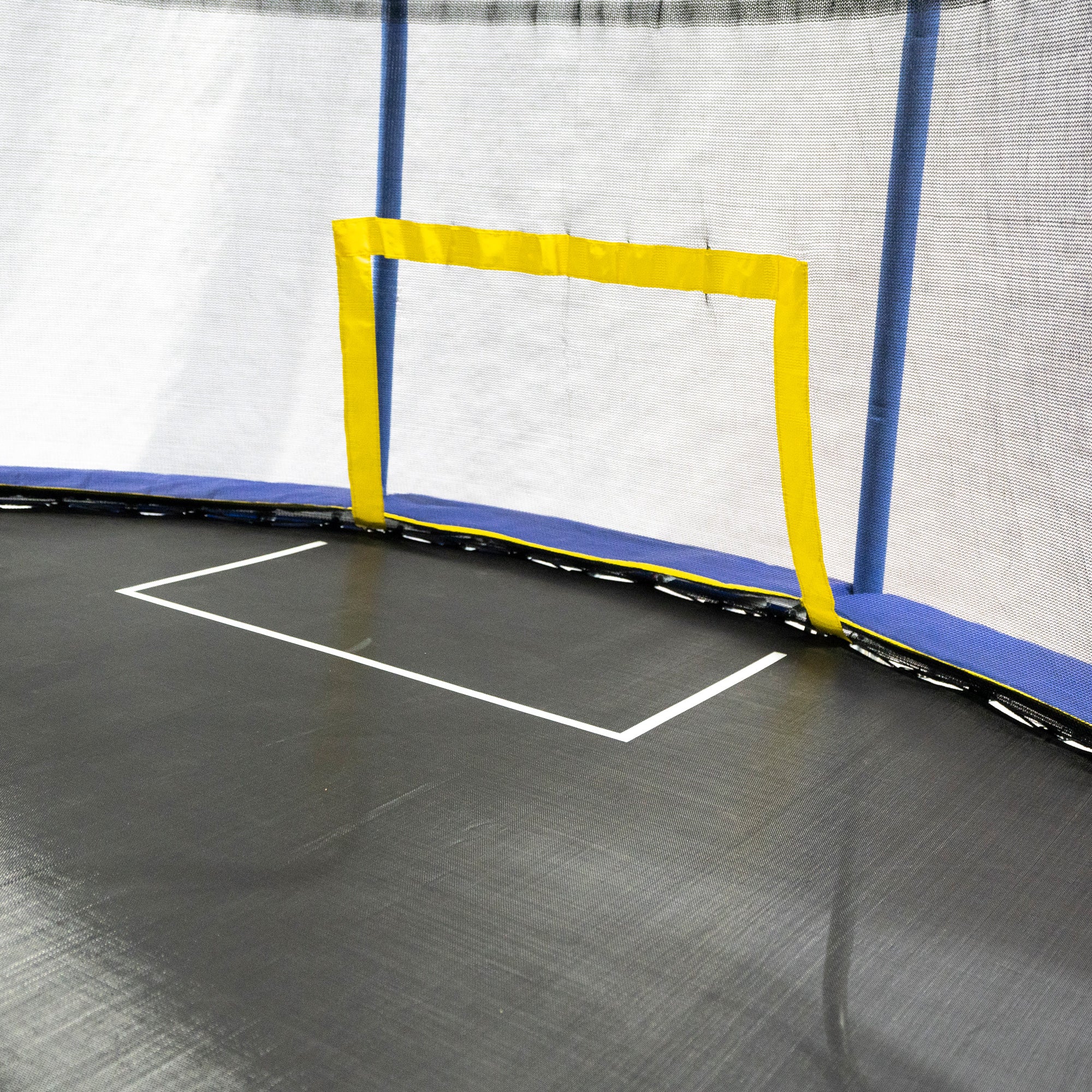 JumpKing JK1015OVBHSG 10 x 15 Foot Trampoline with Enclosure & Basketball Hoops