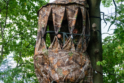 Cooper Hunting Bow Master RealTree Hunting Blind w/ TM100 Tree Mount (Used)