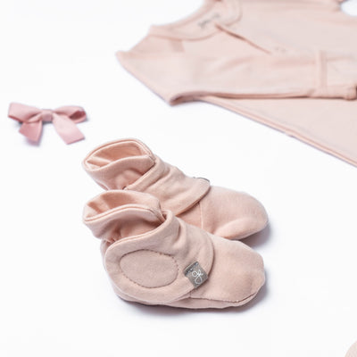 Goumikids Soft Organic Stay On Baby Infant Booties, 0-3M Multi Colored (4 Pairs) - VMInnovations