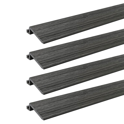AURA 24 x 3" Polymer Interlocking Deck Trim Transition Piece (4 Pack)(Open Box) - VMInnovations