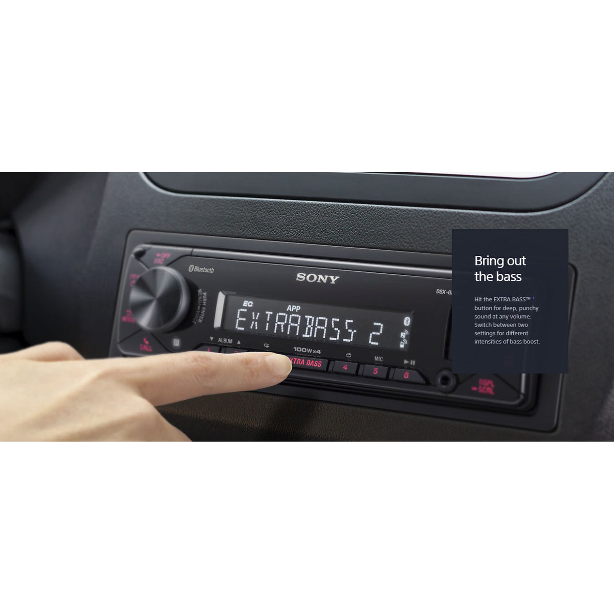 Sony Single DIN Bluetooth Media Receiver with Voice Control (Open Box)