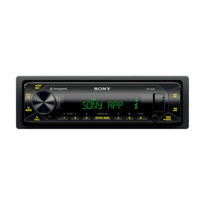Sony DSXGS80 4 x 100 Watt Single DIN Bluetooth Media Receiver with Voice Control