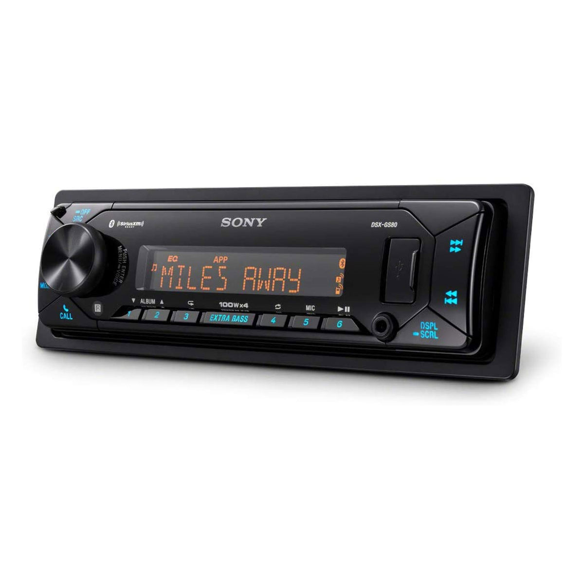 DSXGS80 4 x 100 Watt Single DIN Bluetooth Media Receiver w/ Voice Control (Used)