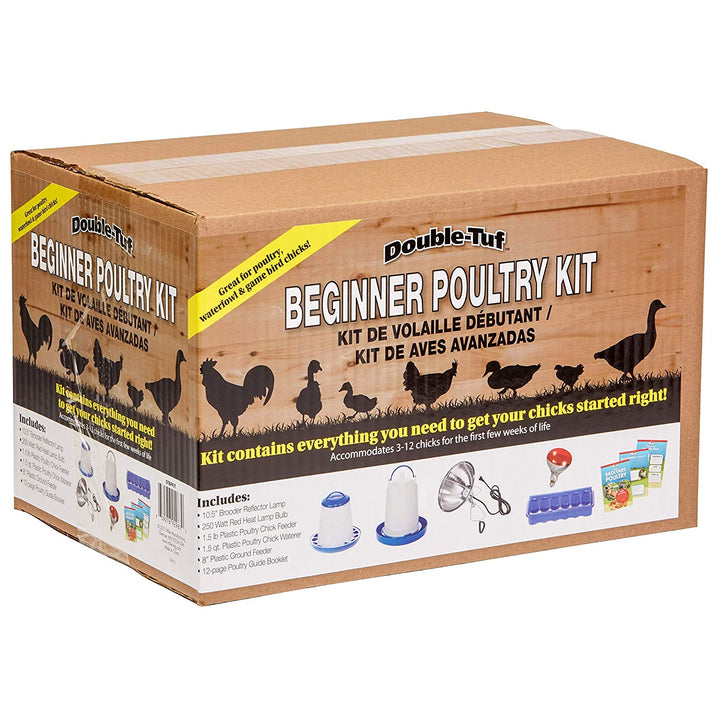 Double-Tuf Chicken and Poultry Starter Kit w/ Book and Accessories (Open Box)