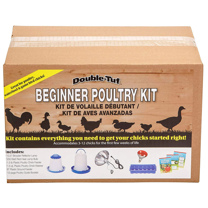 Double-Tuf Chicken and Poultry Starter Kit w/ Book and Accessories (Open Box)