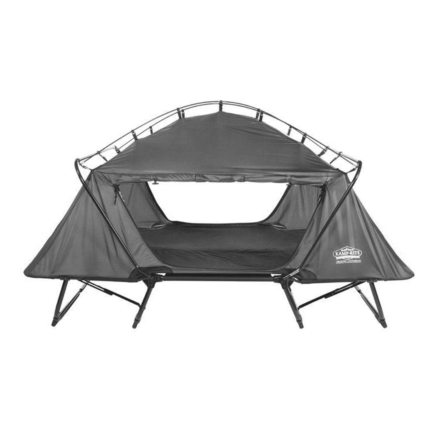 Kamp-Rite Oversize Portable Cot, Chair, and Tent, Easy Setup, Gray (2 Pk) - VMInnovations