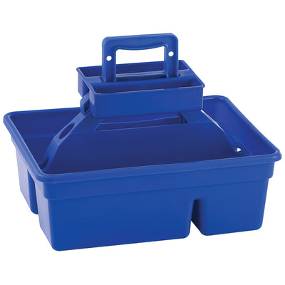 Little Giant DuraTote Stable Stool and Tote Box w/Carrying Handle, Blue (Used) - VMInnovations