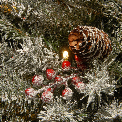 National Tree Company Dunhill Fir 2 Foot Pre-Lit Mini Artificial Christmas Tree