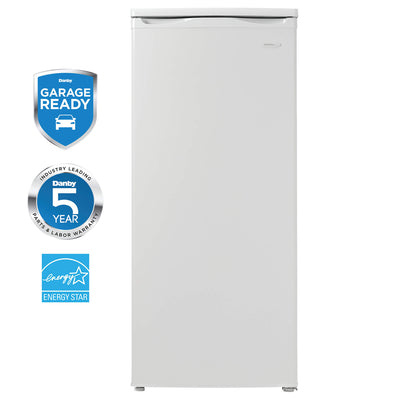 Danby Designer 5.9 Cubic Feet Storage Upright Deep Freezer, White (Damaged)