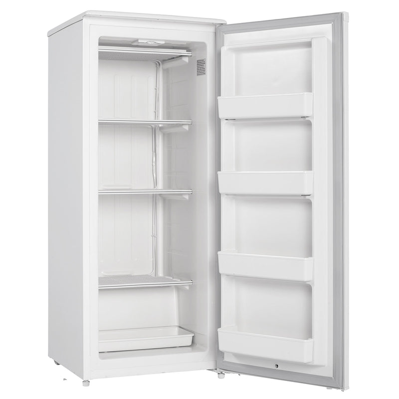 Danby Designer 8.5 Cu Ft Storage Upright Deep Freezer Cooler, White (For Parts)