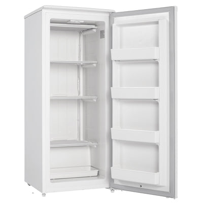 Danby Designer 8.5 Cu Ft Storage Upright Reversible Deep Freezer Cooler, White