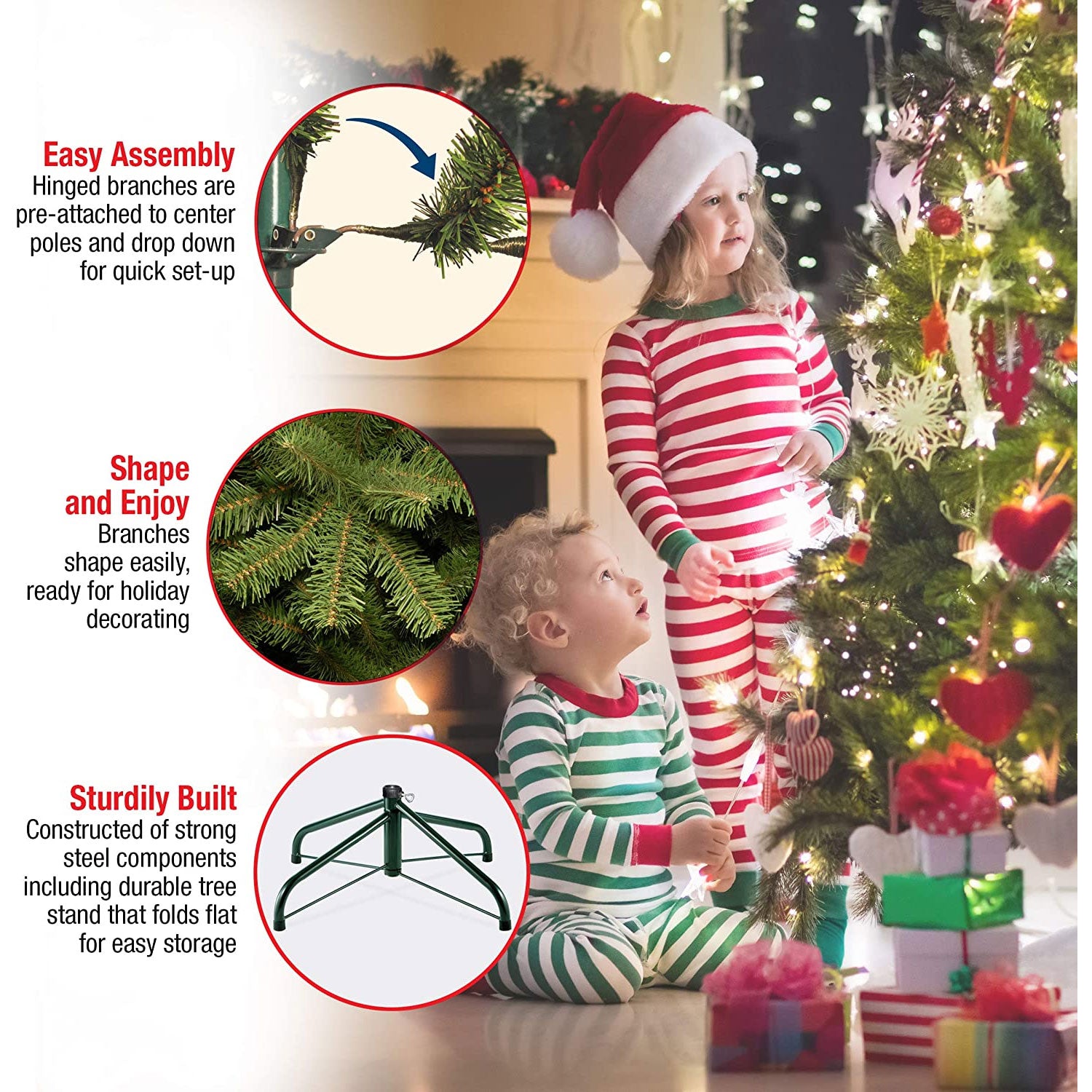 National Tree Company 12 Foot Pre-Lit Dunhill Fir Artificial Tree(For Parts) - VMInnovations