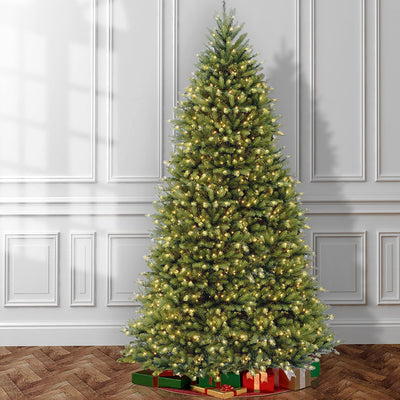 National Tree Company 12 Foot Pre-Lit Dunhill Fir Christmas Tree (Open Box)