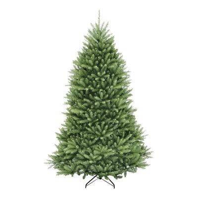 National Tree Company Dunhill Fir 7 Foot Christmas Tree & Color String Lights
