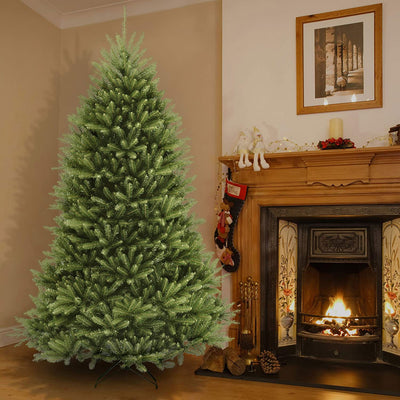 National Tree Company Dunhill Fir 7 Foot Christmas Tree & Color String Lights